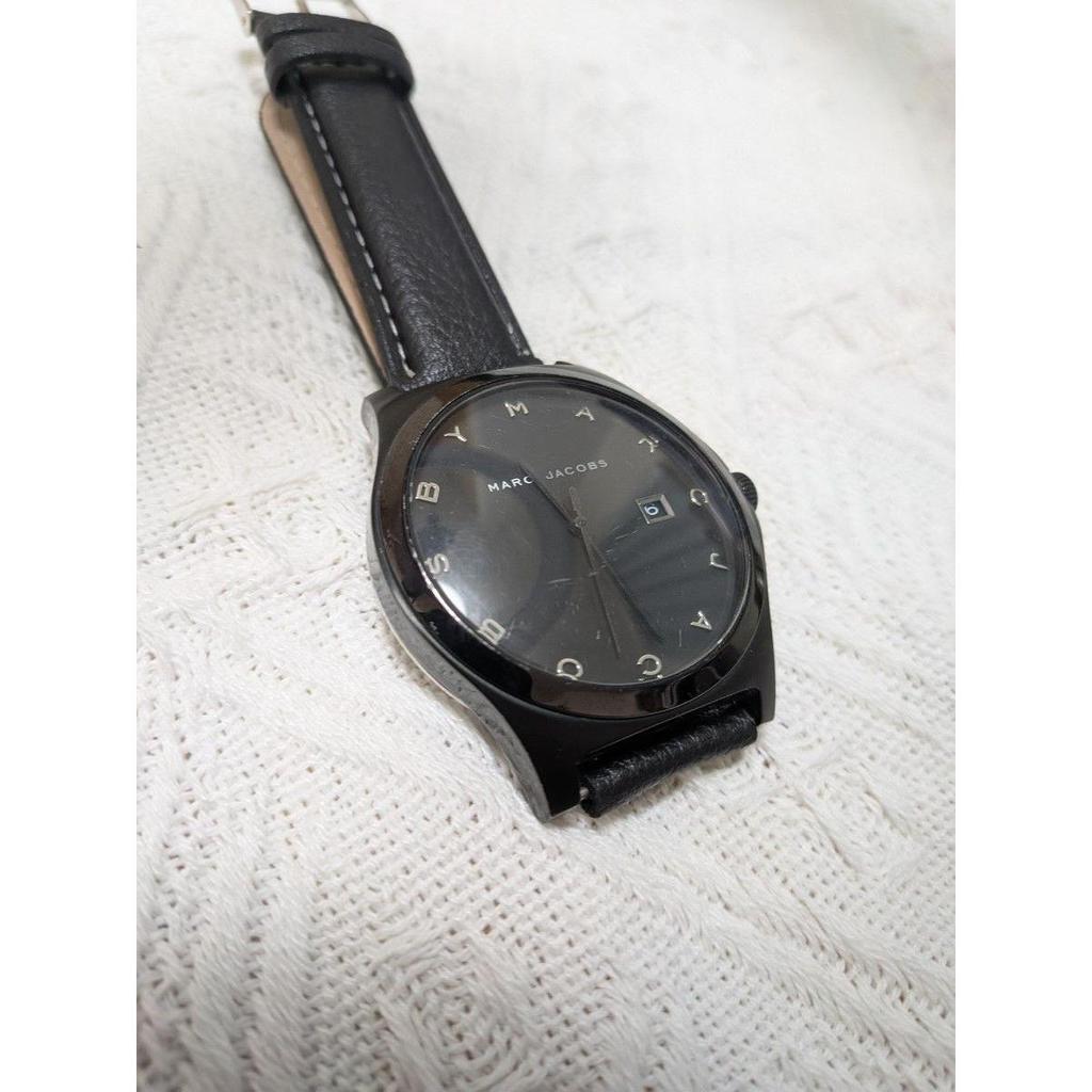Used MARC JACOBS Marc Jacobs watch black leather belt