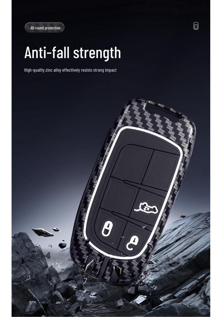 Jeep Key Cover for Compass, Cherokee, Renegade, Grand Commander, and Grand Cherokee