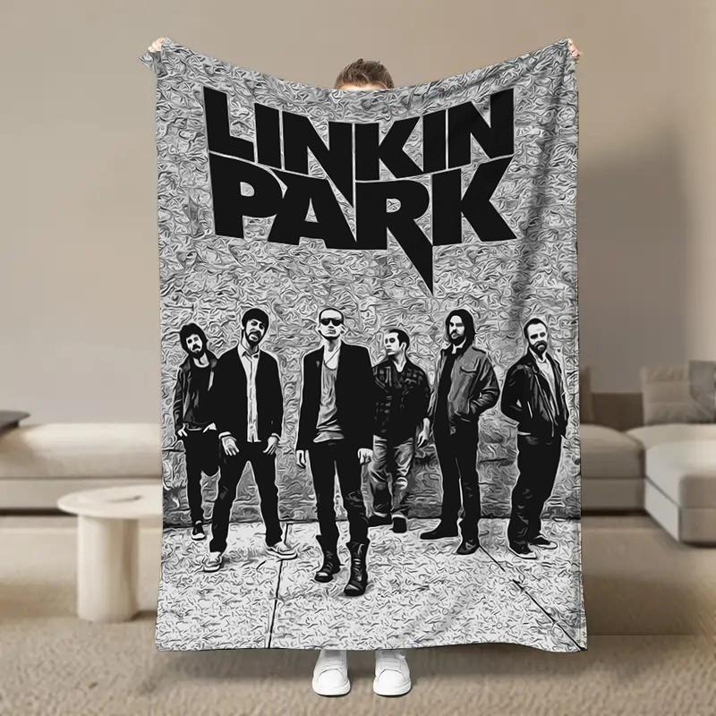 Rock Band L-Linkin Cool P-Park Blanket Soft Fluffy Throw Luxury Blanket Throw Kid Adult Sofa Bed Blanket Cover Travel Throw Gift