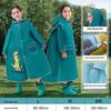 Children's Cartoon EVA Waterproof Raincoat with Hidden Backpack Compartment, Windproof and Heavy Rain Protection for Primary Students
