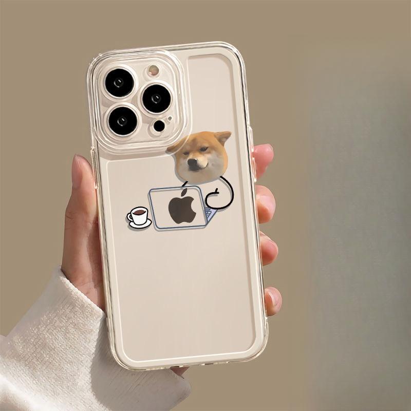 

Кошка и собака пара милые питомцы подходит для Apple IPhone 16 Promax телефон чехол 15/14 защитный чехол 13 Apple 11