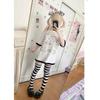 2KWEIRD Y2K Summer Top Off Shoulder Cartoon Print Short Sleeve Loose Versatile Japanese Style for Women