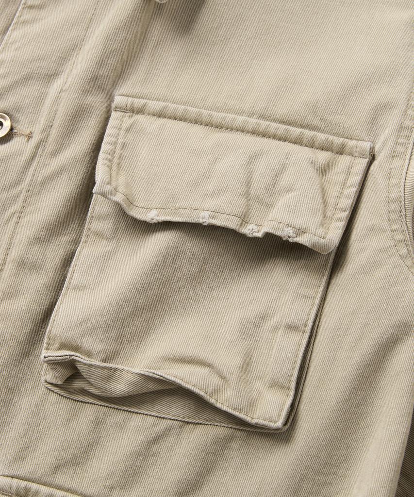 Like A Mods Washed Damage 4-Pocket Jacket_Beige