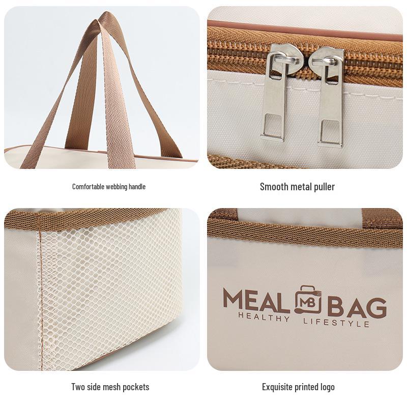 Insulated Lunch Tote Bag for Picnics, Office & School - Large Capacity Bento Carrier