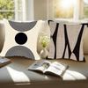 Home Decor Abstract Geometric Pattern Throw Pillow Covers Pattern Cushion Cover Suitable For Sofa Bedroom Car Pillow Cover