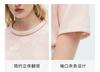 19mm stretch jacquard] Spring and summer round neck sweet temperament, anti-aging mulberry silk shirt for women