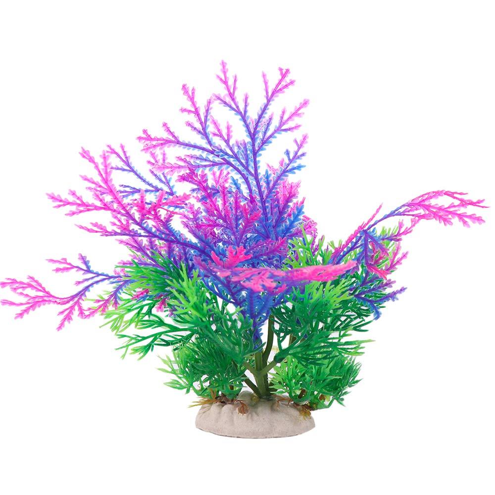 2pcs Plastic Fake Grass Simulated Artificial Seaweed Water Grass Aquatic Plants  Fish Play