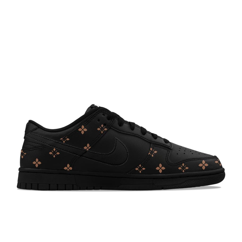 Nike Dunk Leather Low Top Casual Skate Shoes Men's Black IO7606-010(Team1423-)