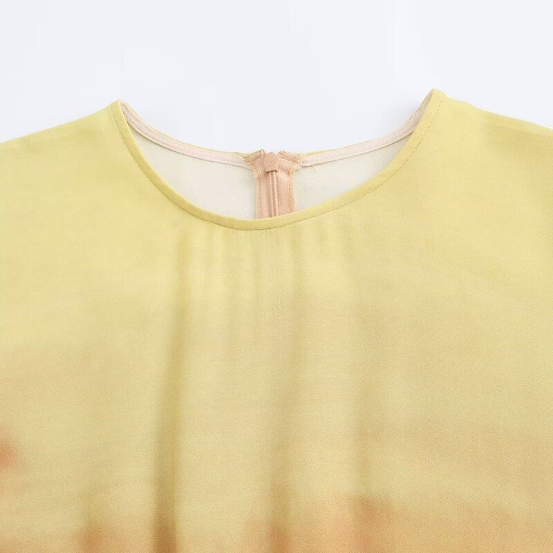 Fashion Style 2024 Fall and Winter New Women's Clothing Stylish Print Long Sleeves Long Midi Skirt Dress 9148090