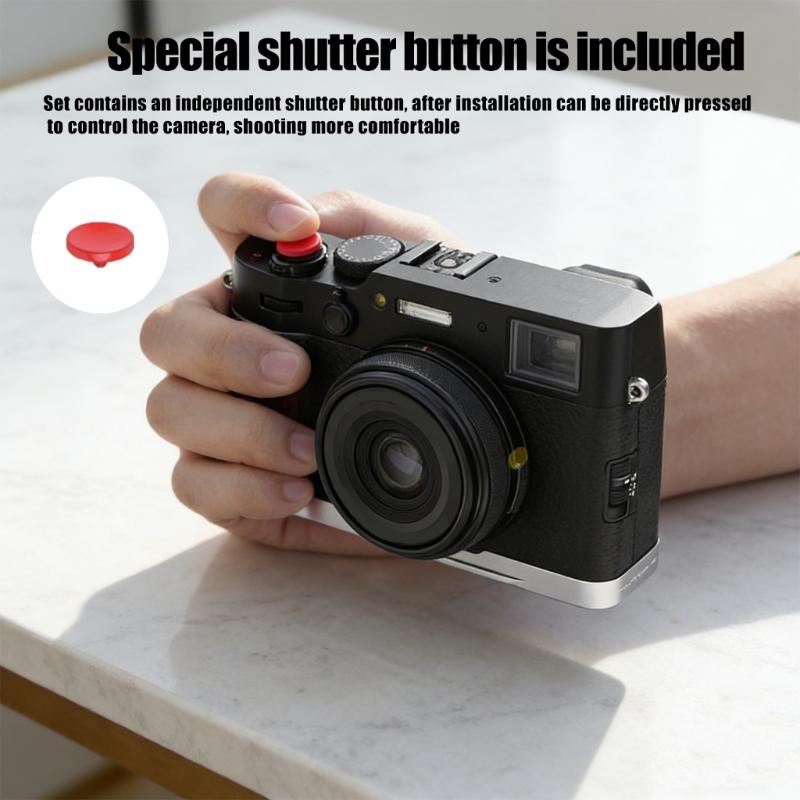 Camera Grip Quick Release Plate Direct Tripod Mount and Multiple Screw Holes for X100VI Handgrip L Shaped