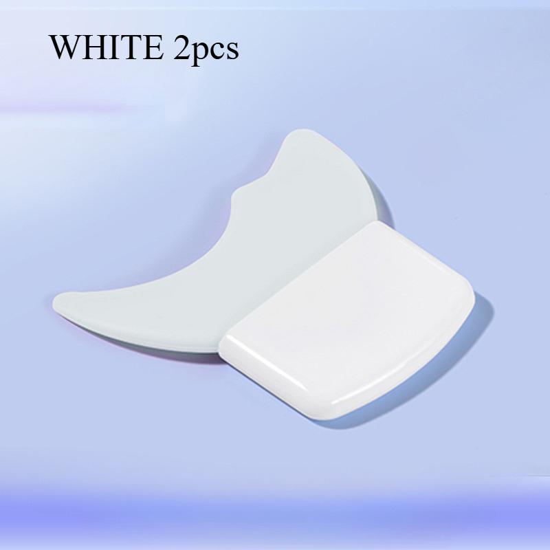 

2 шт. Многофункциональный силиконовый трафарет для подводки глаз, вспомогательный полумесяц для макияжа глаз, подходит для простого рисования подводки для глаз