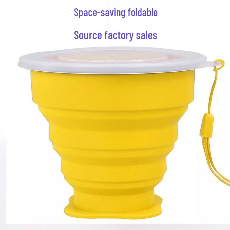 Collapsible Silicone Water Cup - Portable, Multifunctional, Candy Colors