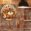 Fall Harvest Pumpkin Metal Wall Art Halloween Home Decor Bar Cafe Kitchen Sign