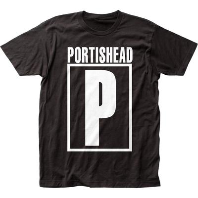 Maglietta Logo Portishead Uomo Musica Rock and Roll Maglietta Band Classica Nuova Nera