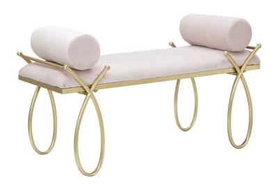 Bench Ribbon Pink 112.5X49X53 Cm