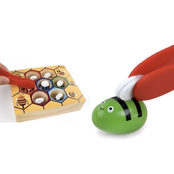 Hive of Bees To Associate Pliers Classification Colors Montessori Game