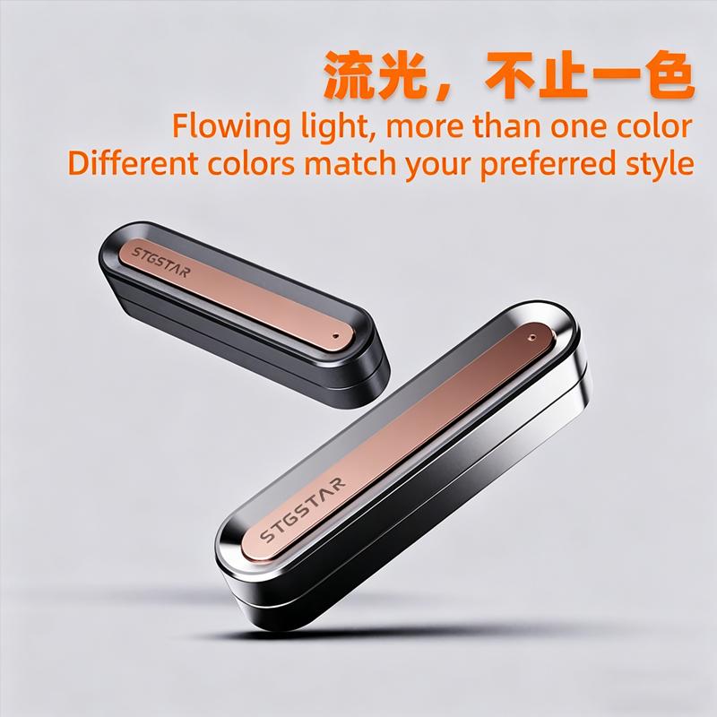 Metal Edc Fidget Slider Magnetic Push Card Mechanical Ratchet Slider Stress Relief Anti Anxiety Desk Toy Adult Fidget Gift