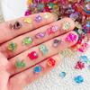 55Pcs New Cute Cartoon Ocean Fish Resin Flat Back Cartoon Scrapbook Diy Decoration Earrings Accessories Crafts A152