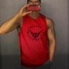 Muscleguys Summer Tide Youth Sports Fitness Top Sleeveless Tshirt Mesh Undershirt Personality Show Muscle Vest Men's Bodybuilding TankTop