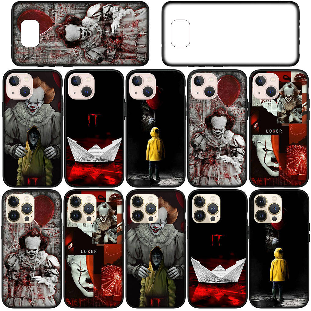for iPhone 17 16 15 Xiaomi Poco F7 F8 X7 X6 C85 C75 C71 M8 Redmi Note 14 13 12 11 Pro Max 14C 13C 15C A4 Phone Case Pennywise Stephen King's IT Cover