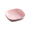 Elegant Gold-Edged Plastic Fruit Plate - Stylish Square Bone Dish for High-End Living Room Decor