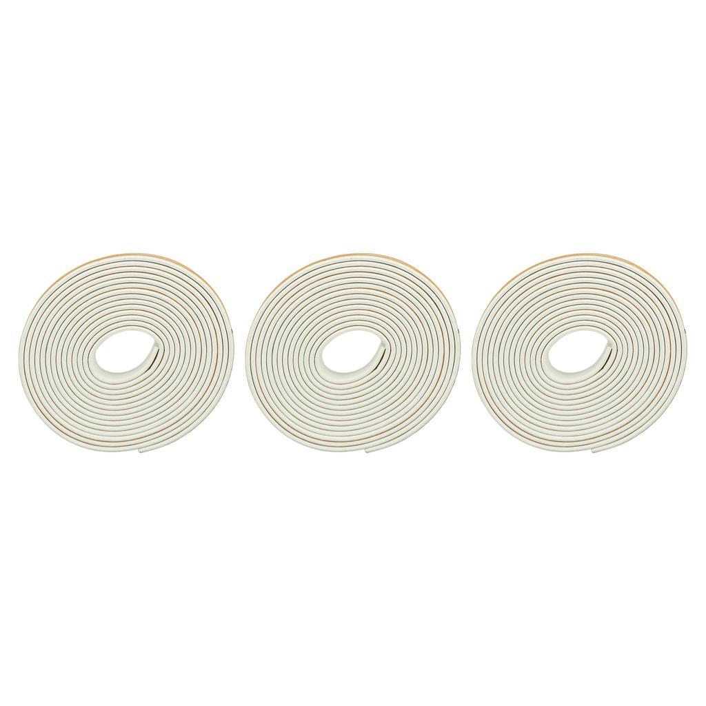 6Pcs Foam Weather Stripping Door Seal Strip Insulation Tape Roll Self Adhesive Sealing Weatherstrip