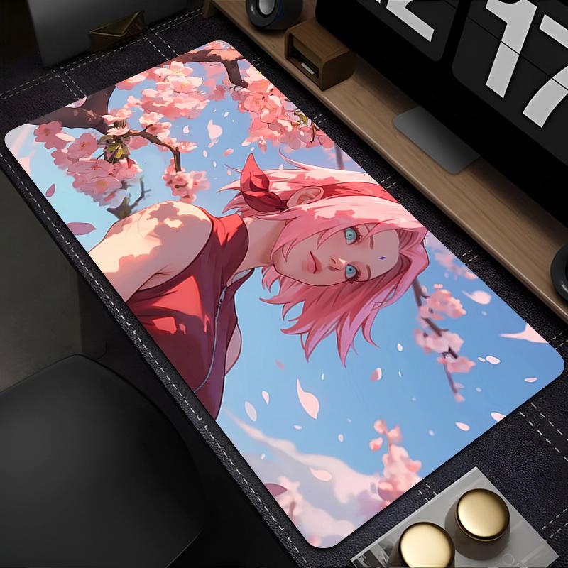Mouse Pad Kawaii Naruto Sakura Haruno Gaming Accessories PC Computer Keyboard Pad Gamer Desk Mat alfombrilla HD Mousepad