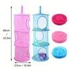 1pc Storage Basket Wall Cabinet Hanging Bag Storage Three-Layer Storage Basket Used for Wardrobe Storage