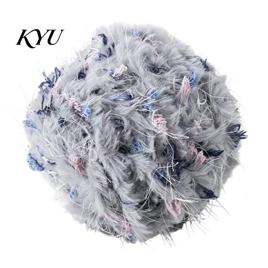 Soft Crochet Thread 33M Faux Fur Blend Yarn, Fuzzy Mohair Yarn for Durable Roll Knitting, DIY Sweater Scarf Hat Weaving Colorful Craft Beginners