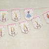Nutcracker Birthday Banner for Kids and Adults, Party Supplies Decorations for Winter Birthday and Ballet, Mouse King and Ballerina Bunting Garland