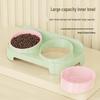 Pet Double Bowl: Cat/Dog Feeding & Water Dish - Leak-Proof, Washable, Dopamine Replacement
