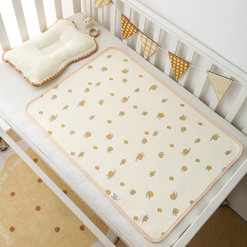 Waterproof Gauze Baby Cotton Crepe Mattress Protector 50x70cm Breathable Newborn Incontinence Care Pad