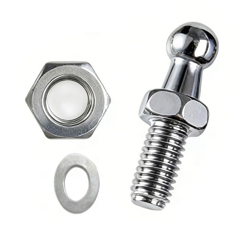 5/16-18 Ball Head Bolts With Nuts And Washers Strut Fitting For Car Trunk Hood Gas Spring Adjustment