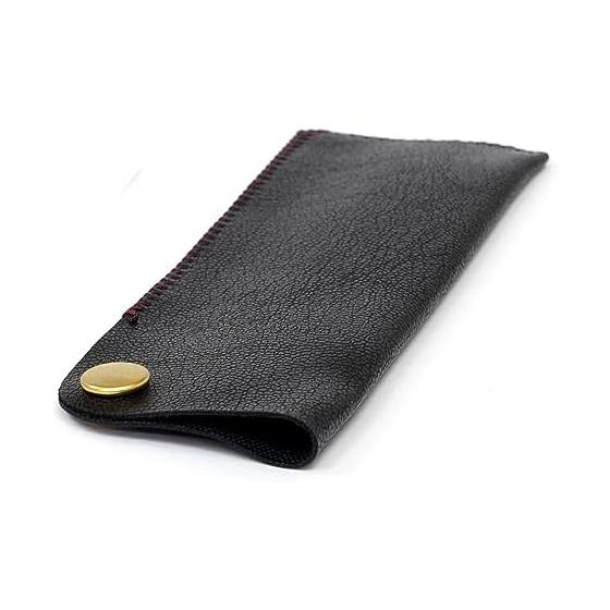 Horizontal Clasp Pen Case Black NQ30K Thick Barrel Metal Straight Knock Double Anodized Grid Mechanical Pencil Set Black 3-Pack T23-NK01B-NQ30KS-B-3