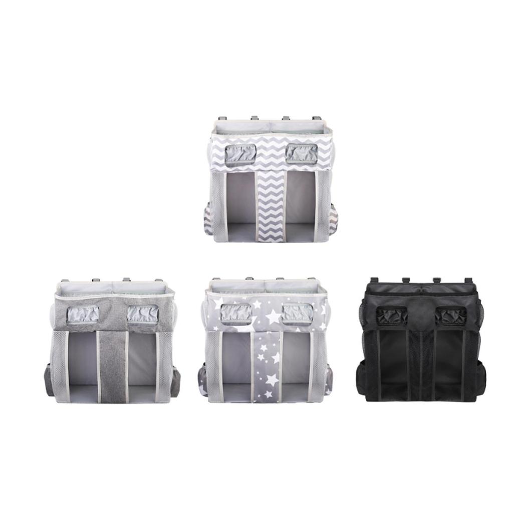 Hängender Windel-Organizer für Jungen, Mädchen, Bettspielzeug für Baby-Essentials mit Papierhalter, Aufbewahrungstasche für das Kinderzimmer, Baby-Windel-Stapler