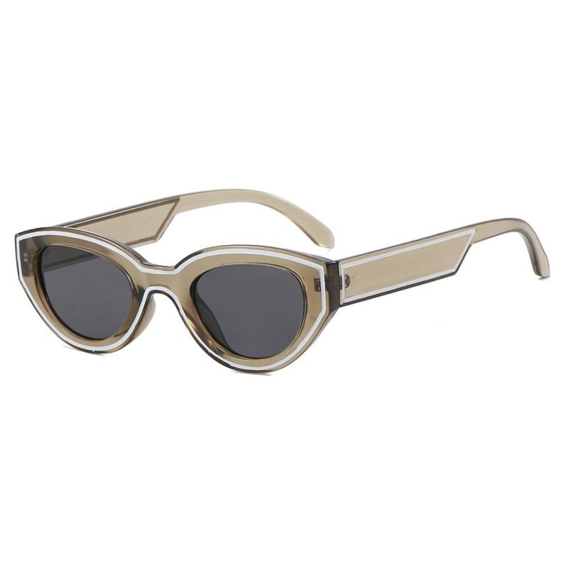 Vintage Punk Sunglasses Women Plastic Cat Eye Frame Brand Designer New Fashion Retro Glasses Accessories For Female Uv400