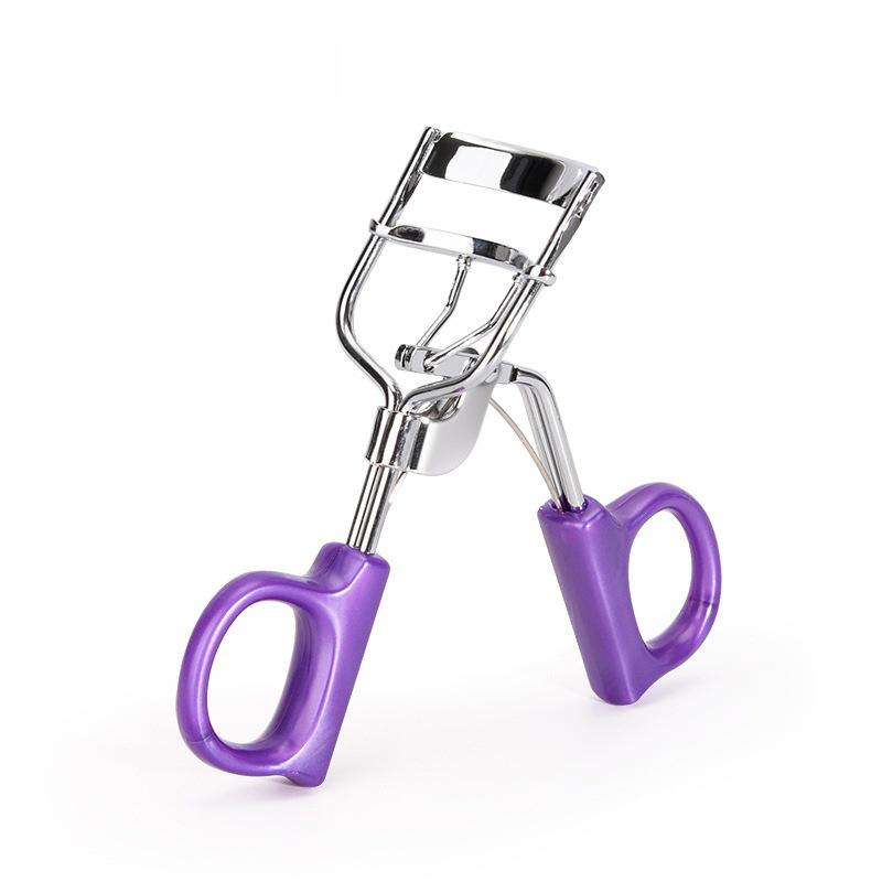 Max&Meet A4 Chrome-Plated Eyelash Curler with Plastic Handle - Korean Beauty Tool for Perfect Lash Shaping