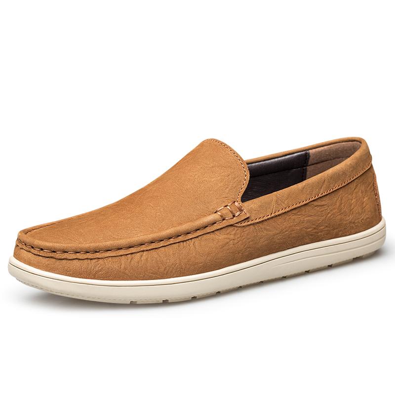 New Brand High Quality Men Loafers Genuine Leather Breathable Men's Casual Shoes Lightweight Male Driving Flats Moccasins Shoes