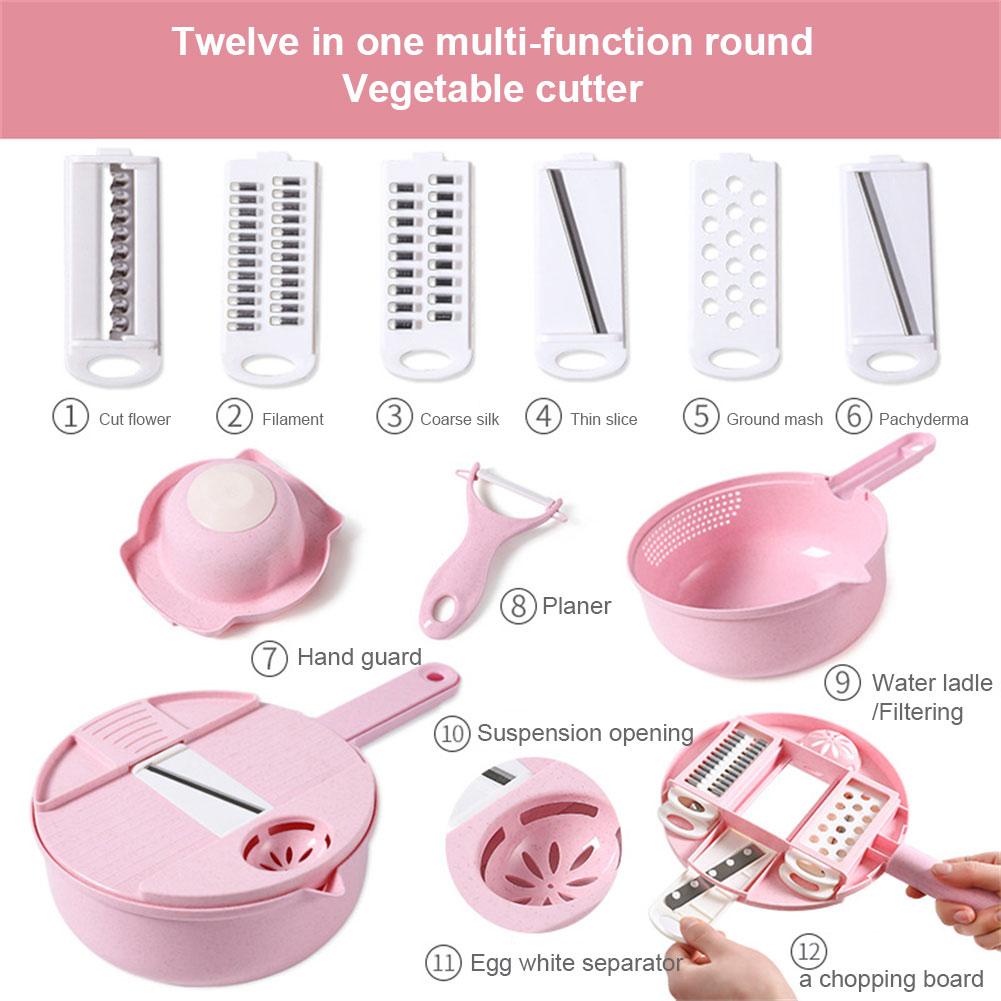 Multifunctional Vegetable Chopper Carrots Potatoes Manual Cut Shred Slicer Radish Rasp Kitchen Accessories Vegetable Cutter