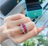 Beautiful Pink Zircon Ring for Women High Quality Colored Zircon Jewelry Wedding and Engagement Rings Women Rings