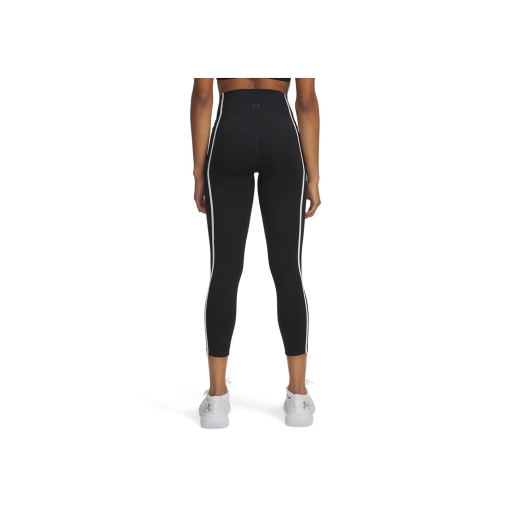 Under Armour Meridian Soft Series High-Waisted Elastic Training Slim Fit Nine-Point Sports Pants Women pants Black 6005411-002
