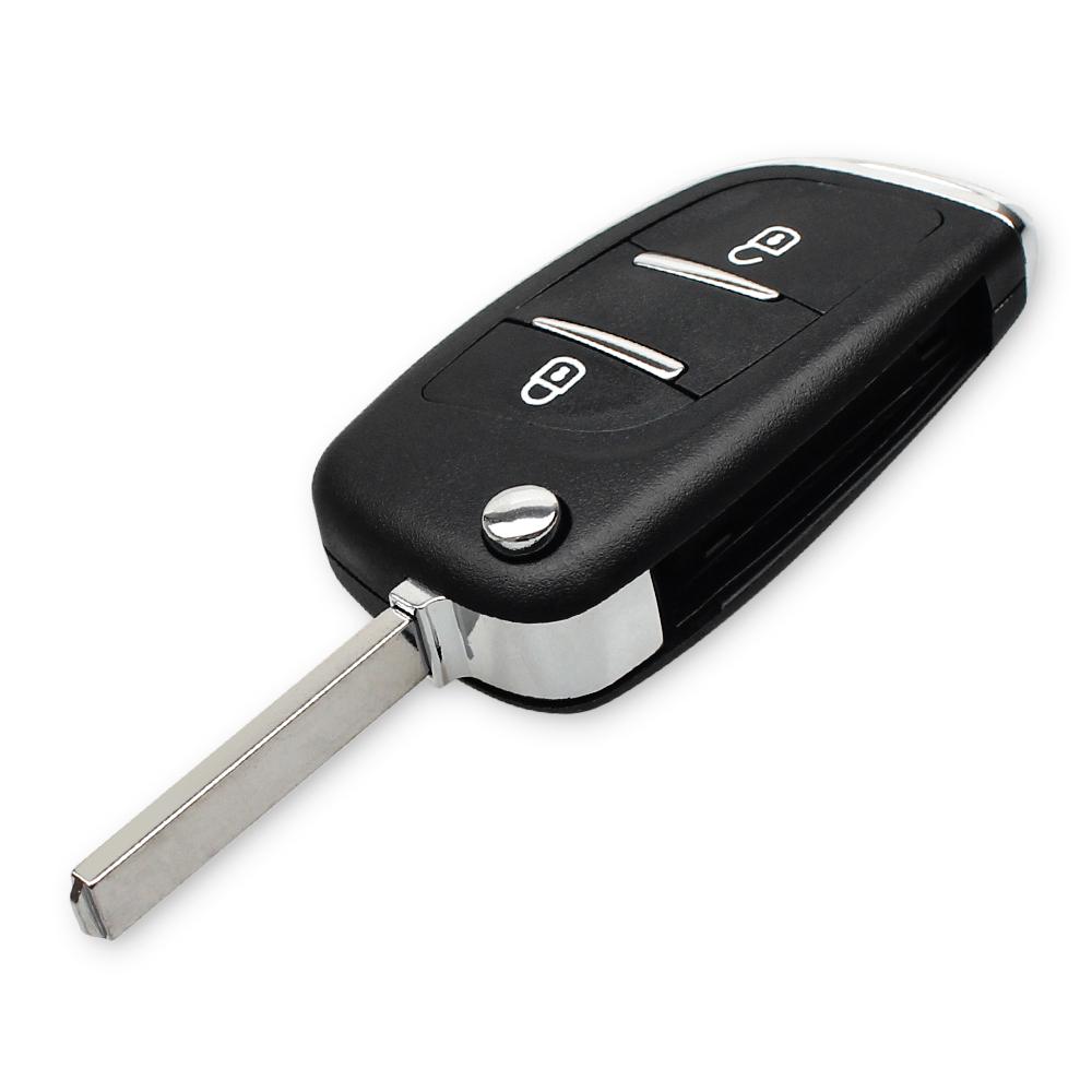 Modified Flip Car Key Shell Remote Key Case For Citroen C2 C3 C4 C5 C6 Xsara Pica For Peugeot 306 407 807 Ce0523