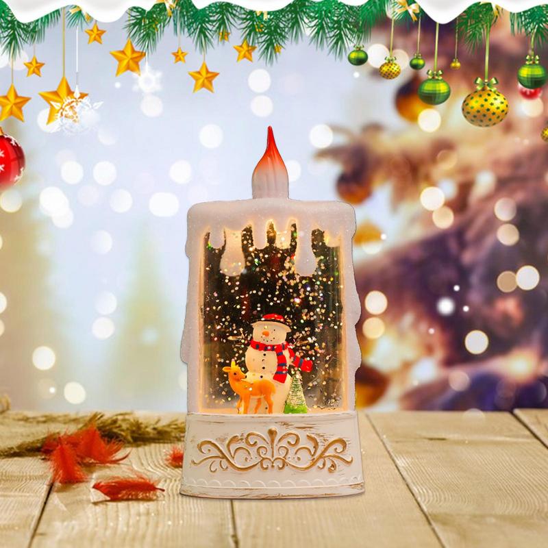 Christmas LED Candles Festive Table Decoration Holiday Decor Candle Lamp For Home Decorators Party Hosts Office Bedroom Living