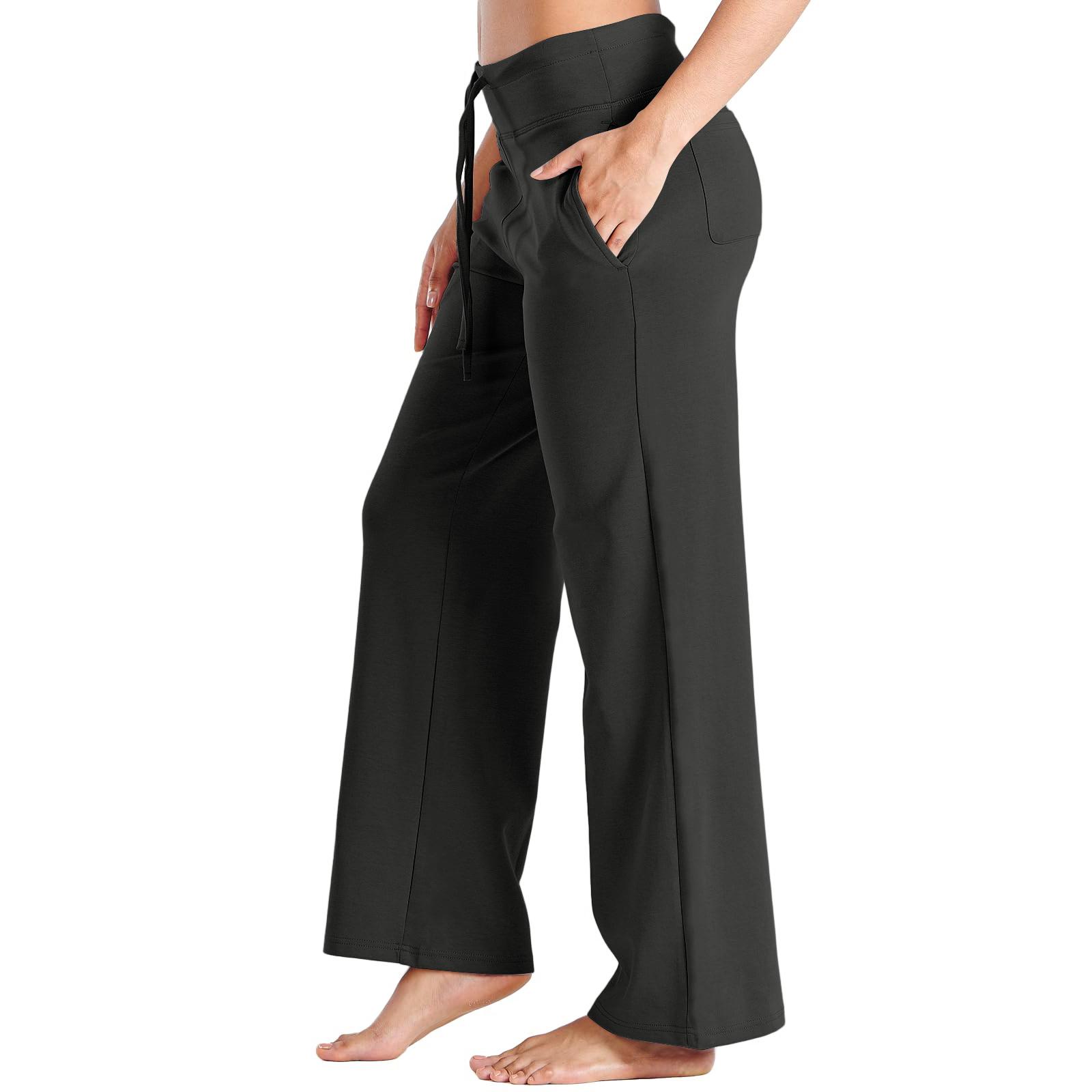Women s Straight-Leg Pants: Slimming, Flowing, Nude-Tone, Loose-Fit Wide-Leg Pants M