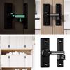 Portable Sturdy 90/180 Degree Door Latches Lock Easy Installation Accessory for Hotel Bathrooms Garages and Cabinets