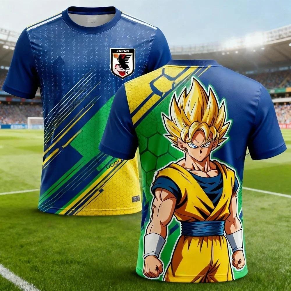 Dragon Ball Z Goku Vegeta Special Edition Football Jersey T-Shirt Breathable Quick-drying Jersey, Japanese Anime T-Shirt, Sports T-Shirt 4XL