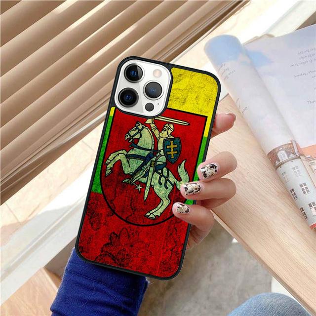 Lithuania Flag Phone Case Cover For iPhone 17 Air 16 15 14 13 12 Pro Max 11 Pro Max Plus Coque Shell