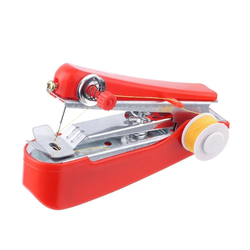 Portable Manual Sewing Machine Simple Operation Stitch Handy Knit Fabric Handmade Needlework Embroidery Mini DIY Apparel