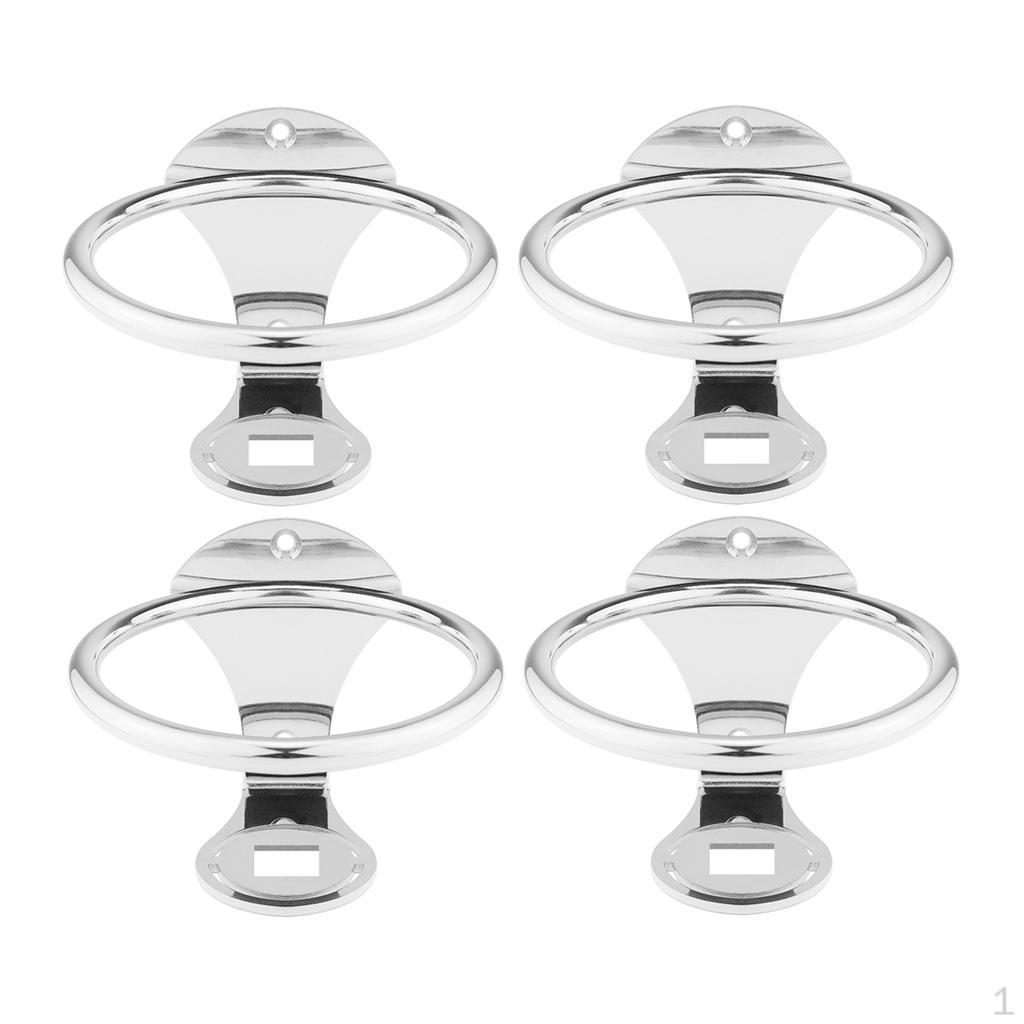 

4x Marine Boat Mount Holder Bottle Stand 316 Stainless Steel