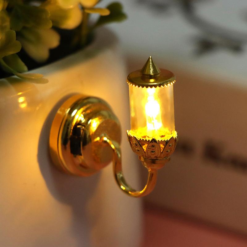 1:12 Dollhouse Miniature Wall Lamp Led Lamp Desk Lamp Ceilinglamp Doll Decor Toy